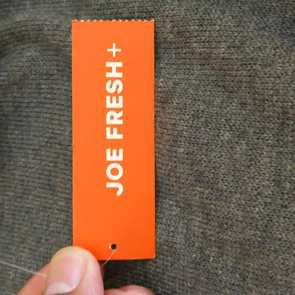 Joe Fresh| NWT Grey Long sleeve Turtleneck Sweater Dress Cotton Blend - Picture 9 of 13